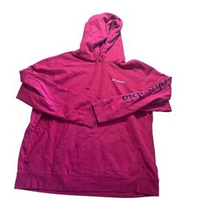 Columbia‎ Mens XXL Red Logo Hoodie Long Sleeve Pullover Sweatshirt